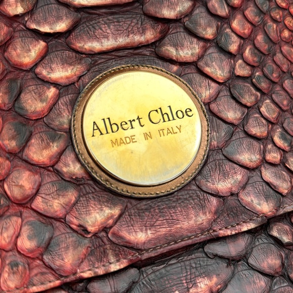 Albert Chloe metallic python handbag - Picture 10 of 17